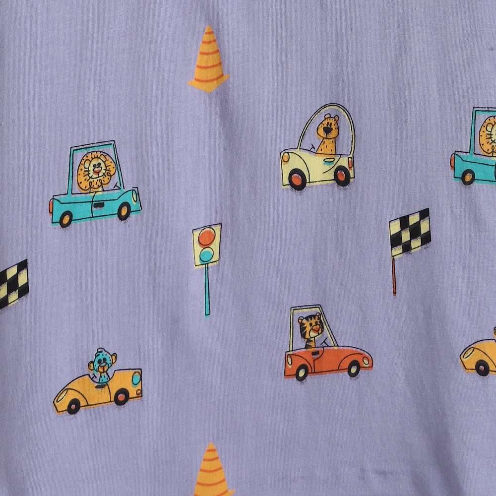 Half Sleeves Unisex Co-ord Set | Racing Cars