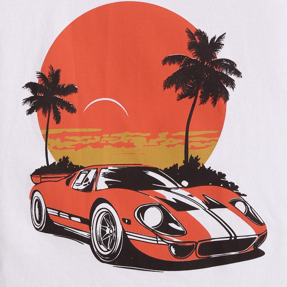 T-Shirt & Shorts Unisex Co-ord Set | Car Ride