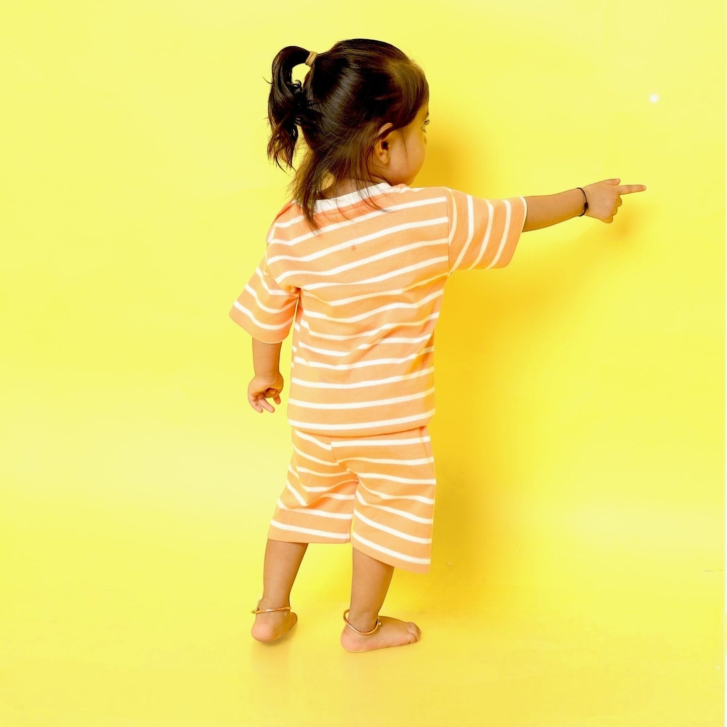 T-Shirt & Shorts Unisex Co-ord Set | Stripes