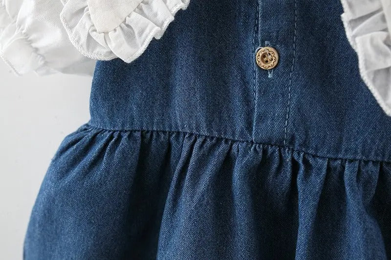 Classic Denim Girls Dress