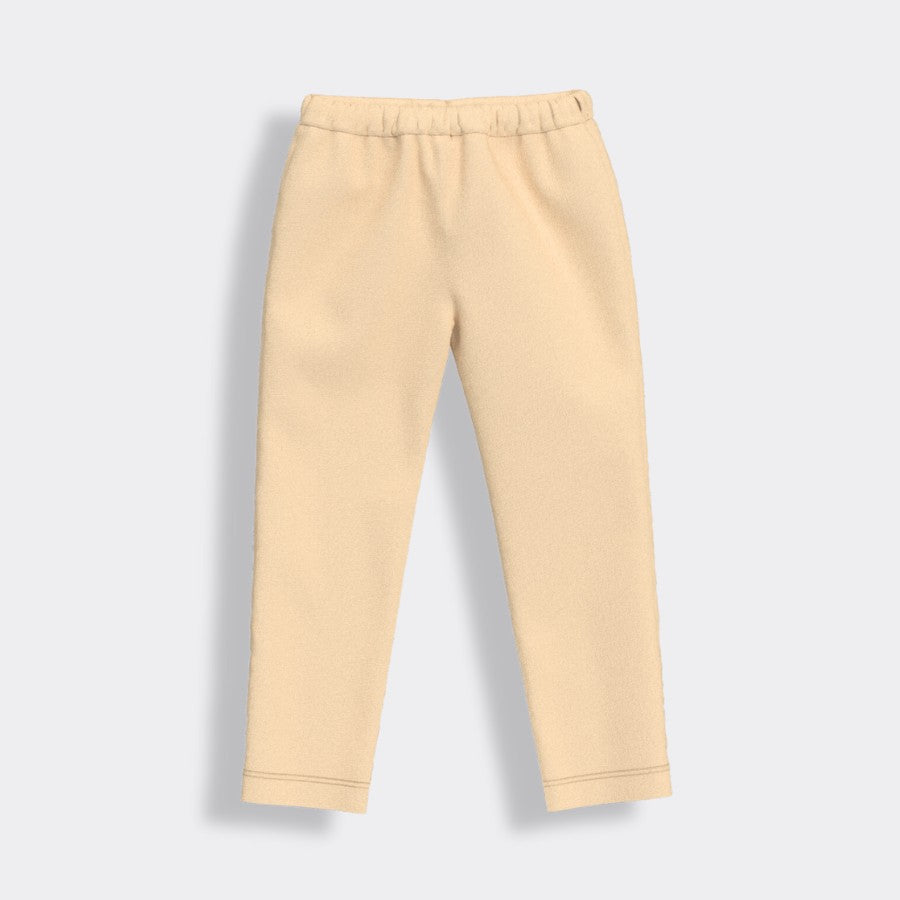 2 Pcs Leggings | Beige, White