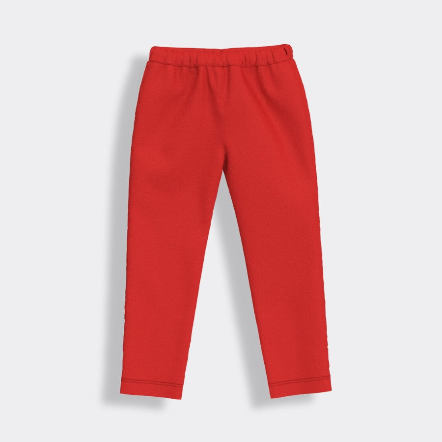 2 Pcs Leggings | Red, Beige