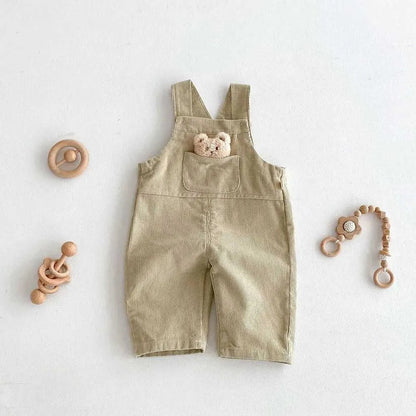 Bear Boys and Girls Corduroy Jumpsuit
