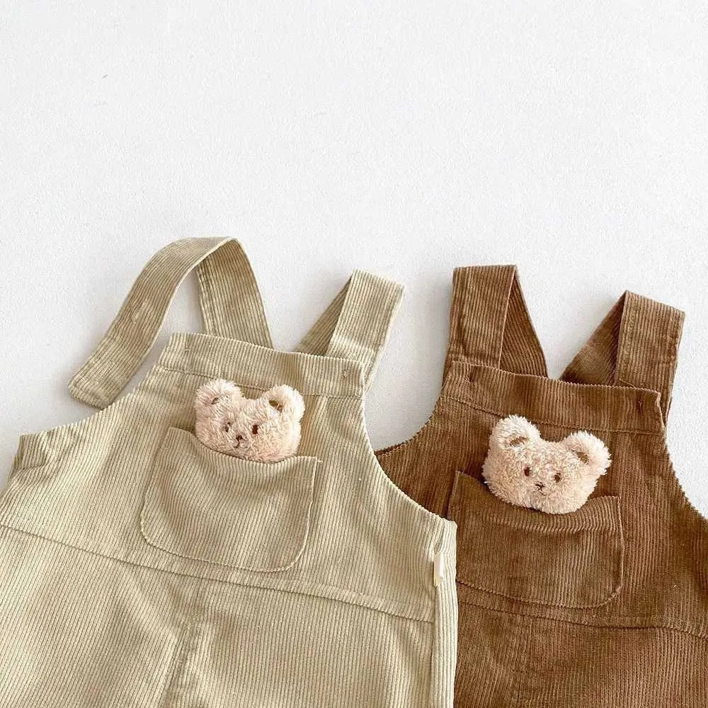 Bear Boys and Girls Corduroy Jumpsuit