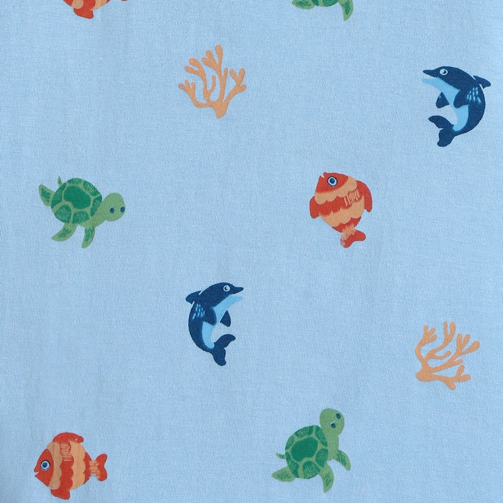 Half Sleeves Unisex Co-ord Set | Underwater Wonders