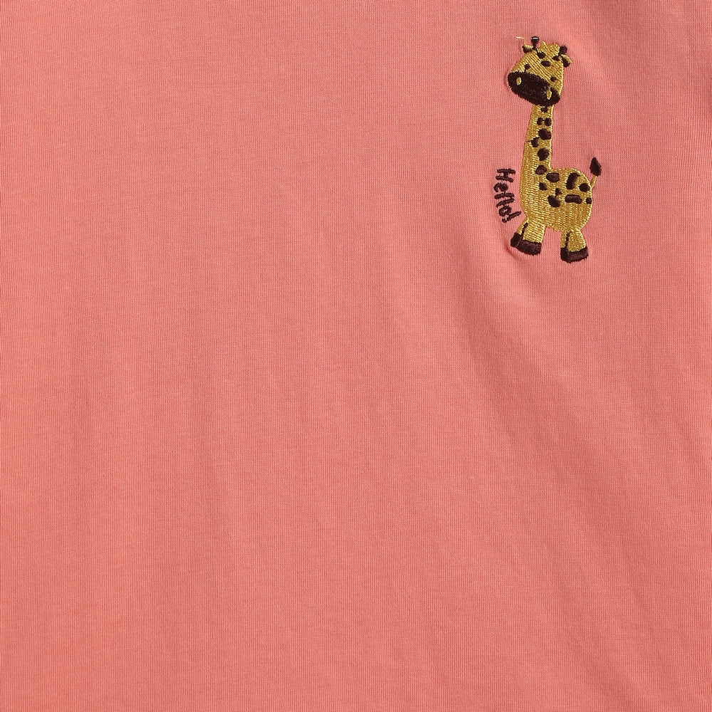 Half Sleeves Unisex Co-ord Set | Giraffe Joy