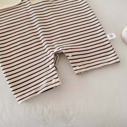 Bear Collared Baby Boys Romper