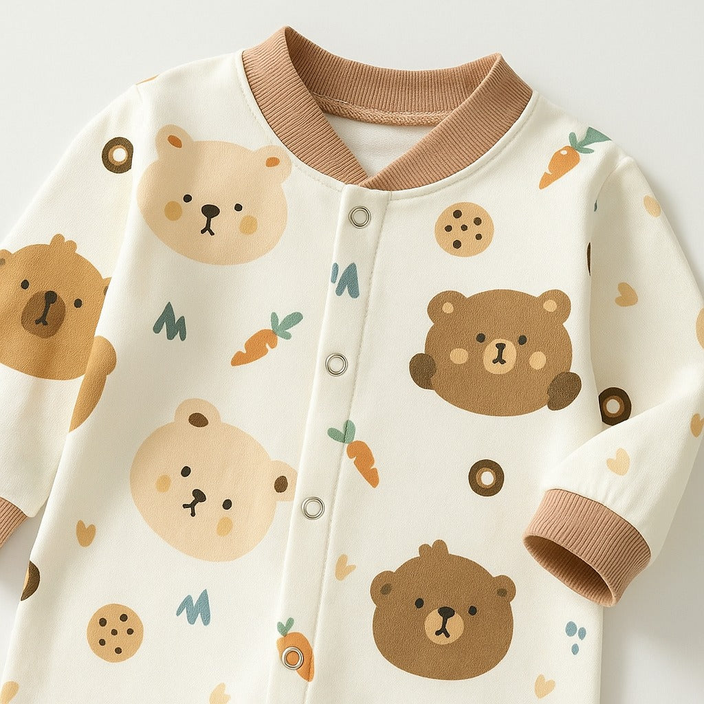 Chubby Baby Bear Boys Girls Romper