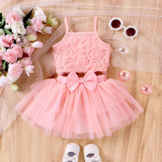 Ava Roses Girls Skirt Set