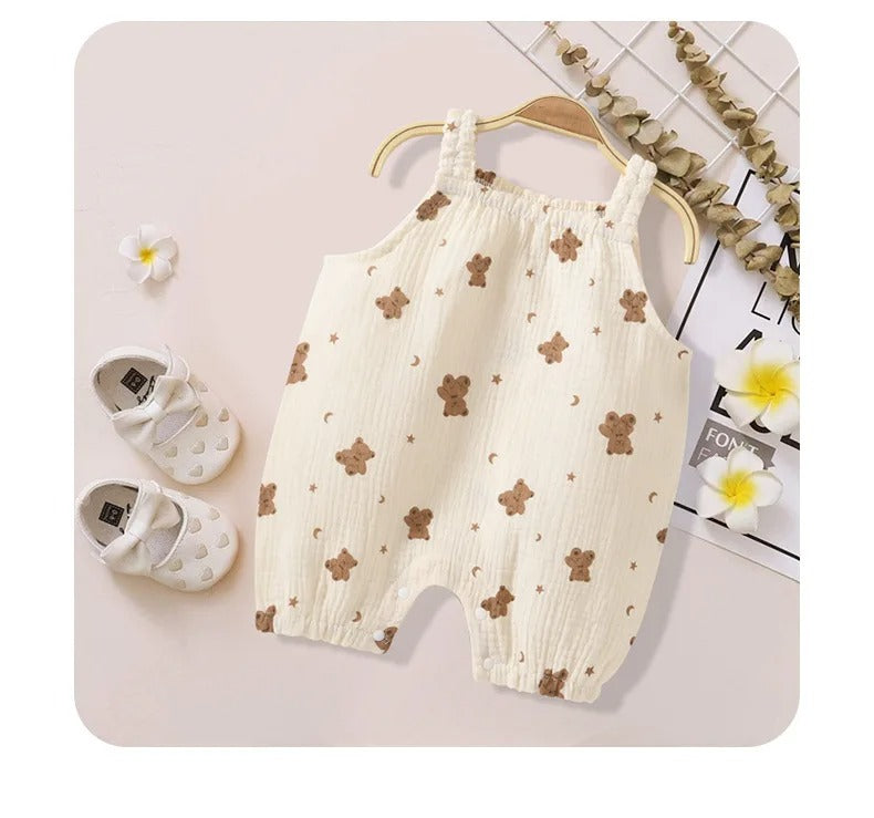 Bear Hugs Baby Girls Romper