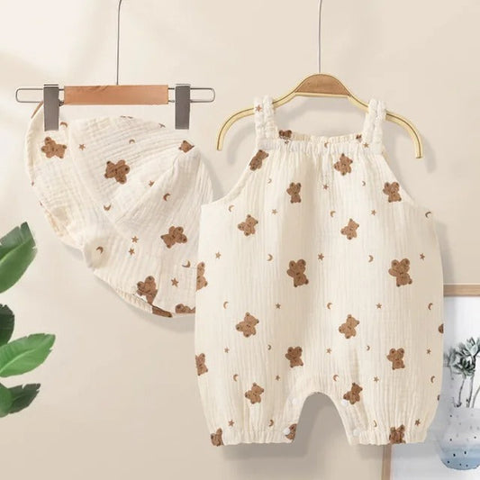 Bear Hugs Baby Girls Romper
