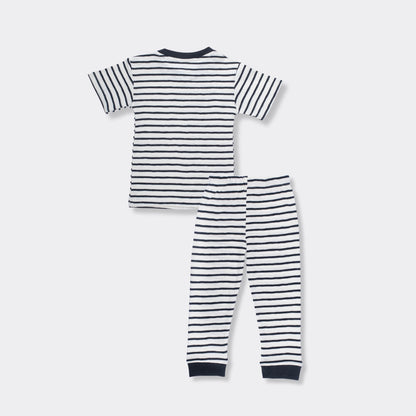 Half Sleeves Unisex Co-ord Set | Zebra Stripes