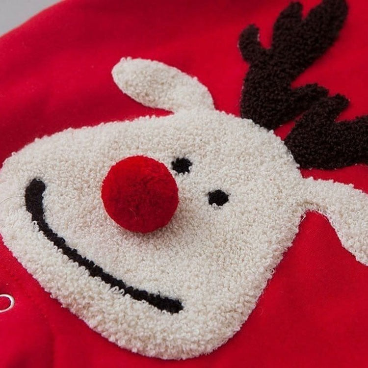 3D Reindeer Baby Girls and Boys Christmas Romper